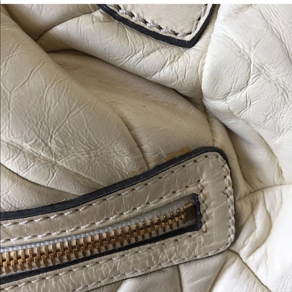 Marc Jacobs white leather bag with gold chain - Picture 3 of 10